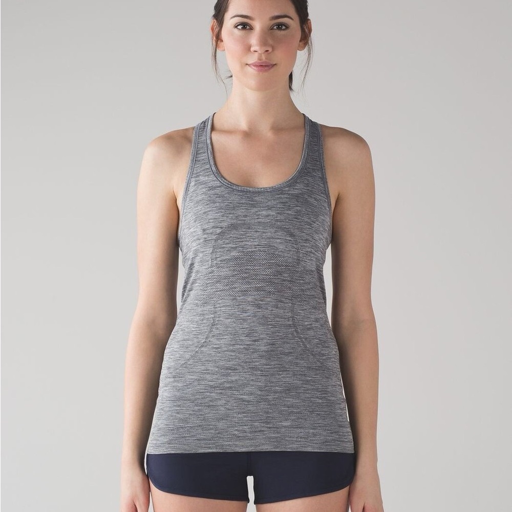 Lululemon Swiftly Tech Racerback Heathered Slate Grey
